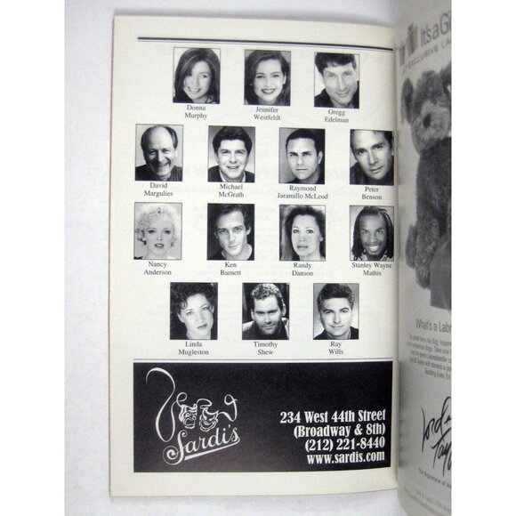 Wonderful Town Playbill Hirschfeld Theatre 2003 Donna Murphy Greg Edelman - Picture 5 of 8